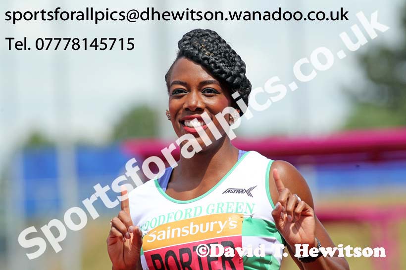 Womens 100 metres hurdles, Sainsbury's British Champs, Alexander Stadium, Birmingham. Photo: David T. Hewitson/Sprts for All Pics